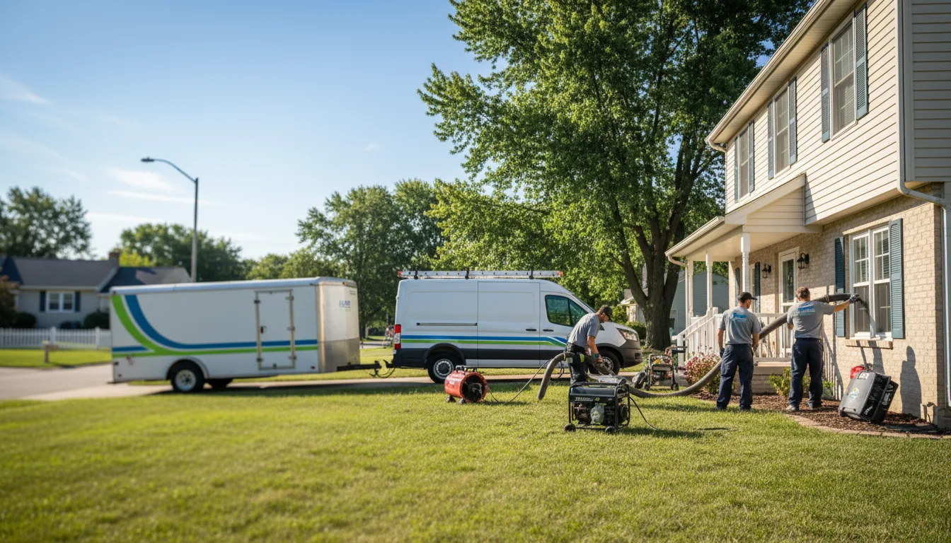 Flooded Basement Restoration And Cleanup With Repair in Pleasant Hill, IL near me
